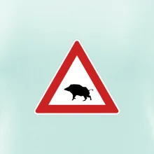 Dopravná značka - Pozor diviak Dopravná značka - Pozor diviak