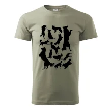 Border kólia siluety