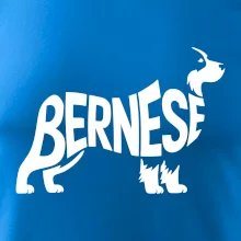 Bernese Mountain Dog nápis v tele