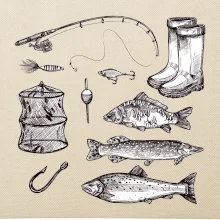 Rybársky set