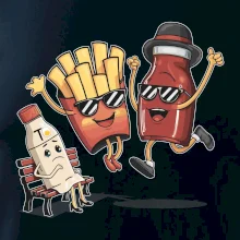 Súboj o hranolky kečup tatárka