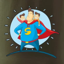 Otec superman - chlapec a chlapec Otec superman - chlapec a chlapec