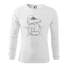 Futbalová lopta kopačka jedným ťahom Futbalová lopta kopačka jedným ťahom