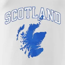Scotland nápis s mapou