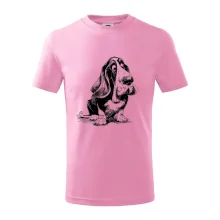 Čiernobiela karikatúra baset