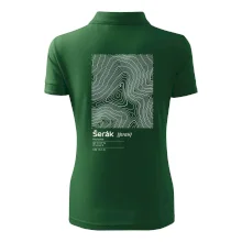 Šerák - vrstevnice v obdĺžniku