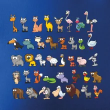 Tričko plné zvieratiek