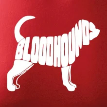 Bloodhound nápis v tele