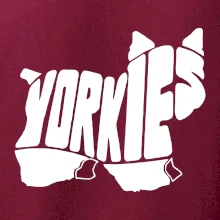Yorkšírský teriér - Yorkie - Nápis v tele