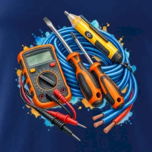 Elektrikářské nářadí akvarel