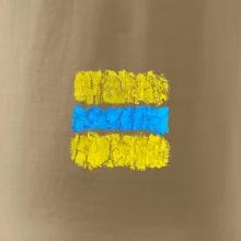 Turistická Cyklo značka - žlto modrá