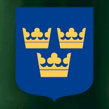 Švédsky znak tri korunky na prsník