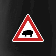 Dopravná značka - Pozor prasa domáca