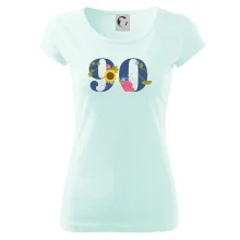 Kvetinové číslo kreslené - 90