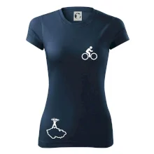 Mapa ČR + kolo na prsu