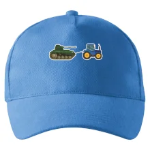 Ukrajinský traktorový pluk ulovil tank Ukrajinský traktorový pluk ulovil tank