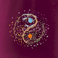Yin & Yang strom - zima, leto