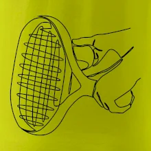 Tenisová raketa jedným ťahom