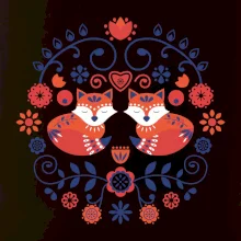 Folklór - dve líšky