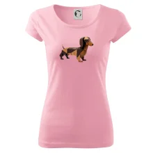 Jazvečík - zlepený z papiera