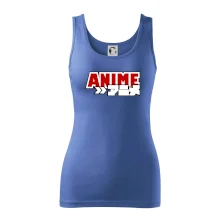Anime nápis červený