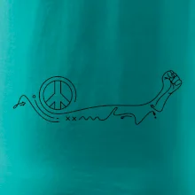 Päsť a symbol mieru