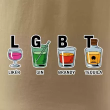 LGBT -  Likér, Gin, Brandy, Tequila