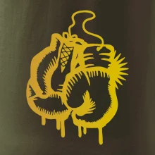 Box rukavice - zlatá potlač Box rukavice - zlatá potlač