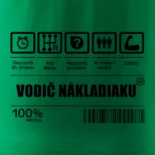 Čiarový kód - Vodič nákladiaku Čiarový kód - Vodič nákladiaku