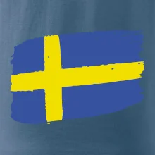 Švédsko vlajka štetkou