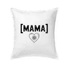 Mama nápis a srdce a slnečnice