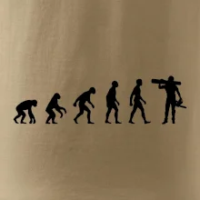 Evolúcia drevorubač - píla a kmeň