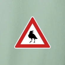 Dopravná značka - Pozor havran