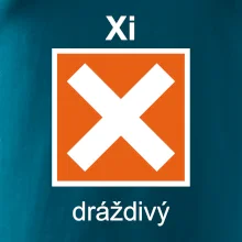Xi Dráždivý - Výstražná tabuľka na tričku Xi Dráždivý - Výstražná tabuľka na tričku