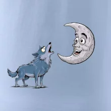 Parové tričko - Vlk a mesiac