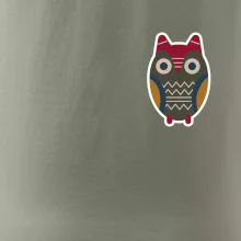 Folklór na prsníku sova