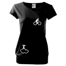 Mapa ČR + kolo na prsu