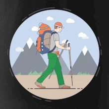 Farebný párový motív na hory