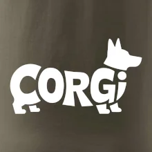 Corgi nápis v tele