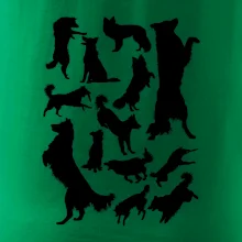 Border kólia siluety