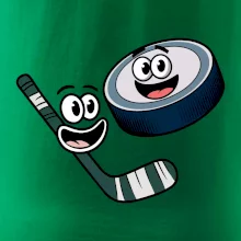 Parové tričko - Puk a hokejka