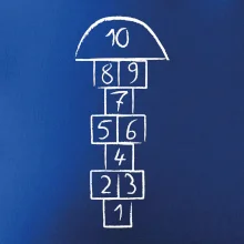 Skákať škôlku na tričku