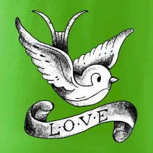 Love holubica - kreslená