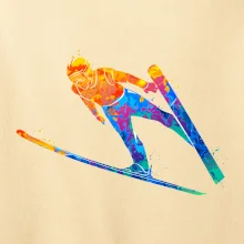 Skokan na lyžiach splash