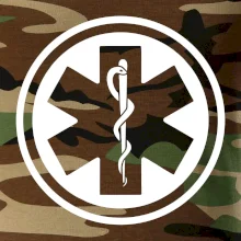 Rescue logo samostatné guľaté