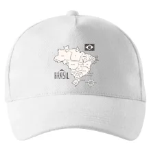 Brazília mapa s názvami regiónov