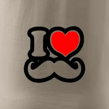 i love mustache - obrys i love mustache - obrys