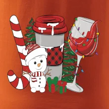 Vianoce, víno a snehuliak