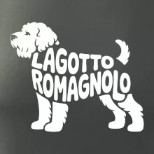 Lagotto romagnolo nápis v tele