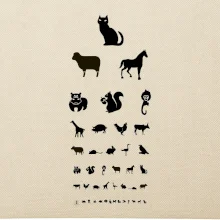 Očný test zvieratká